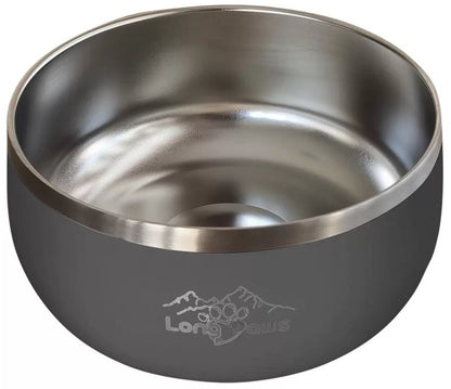 Long Paws Lunar Dog Bowls 1.8L Stainless Double-Wall Metal for Food & Water