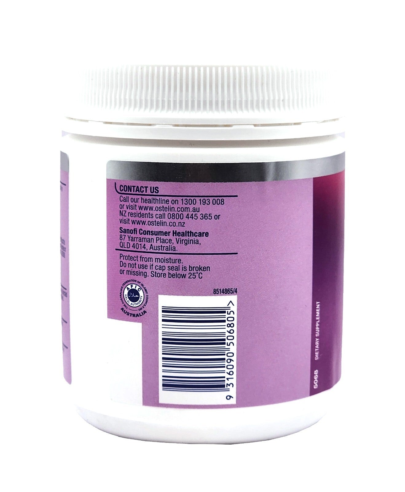 Ostelin Vitamin D3 1000IU Maintain Muscle & Bone Strength 400 Capsules Halal