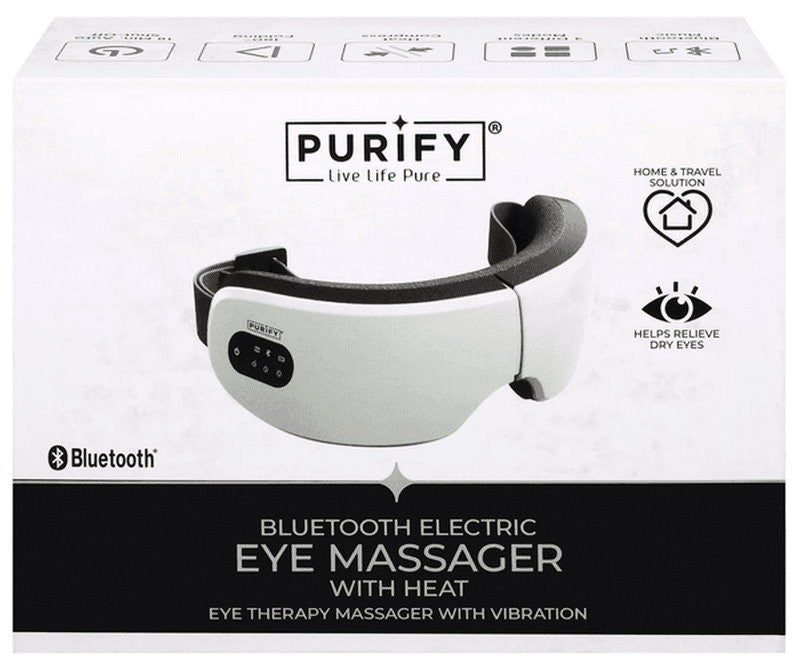 Purify Rechargeable Bluetooth Electric Eye Massager with Heat & Vibration