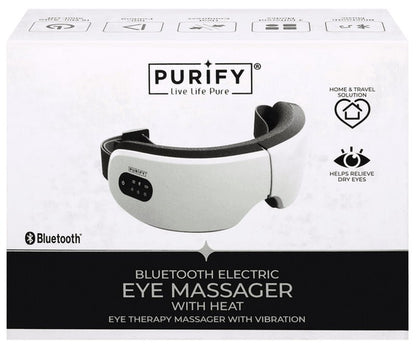 Purify Rechargeable Bluetooth Electric Eye Massager with Heat & Vibration