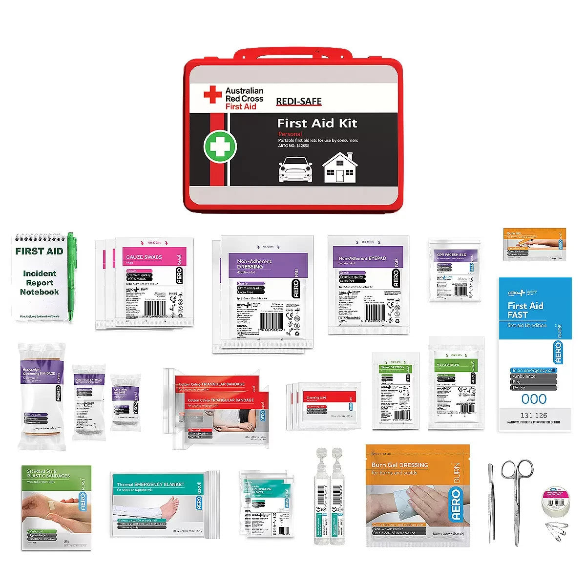 Australian Red Cross Family Home First Aid Kit Complete Emergency Medical OH&S