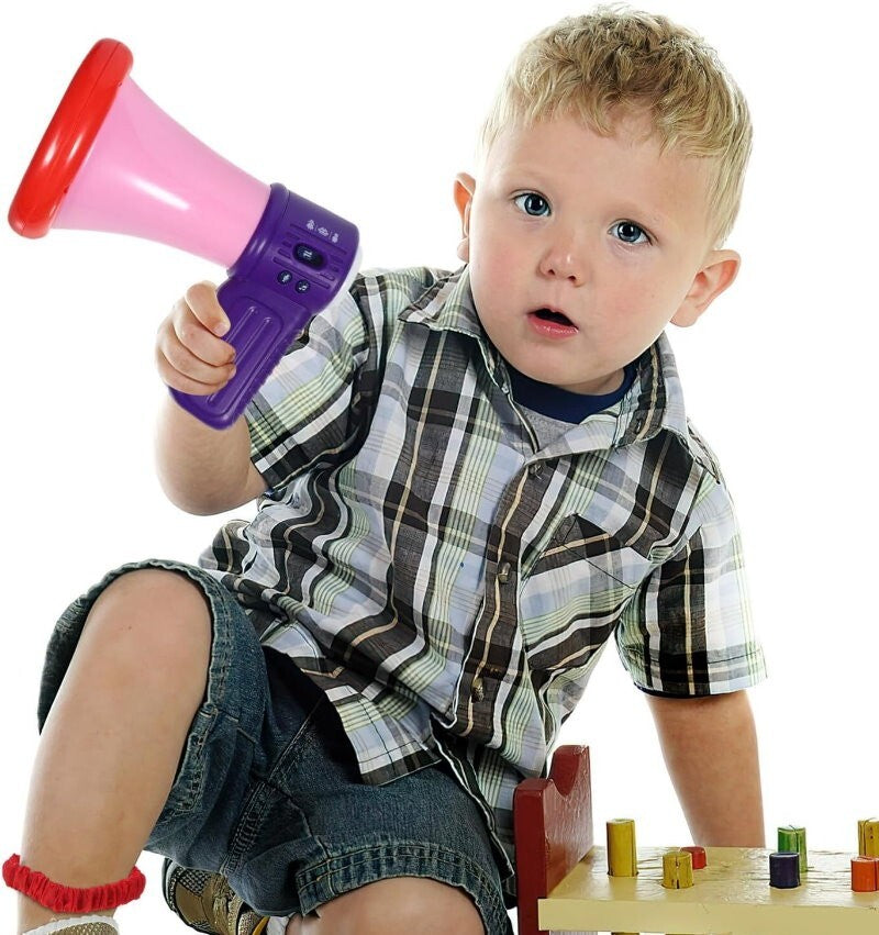STOBOK Big Mouth Funny Voice Changer Microphone Megaphone Recorder Toy for Kids