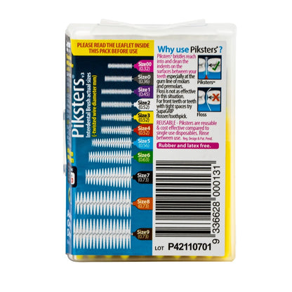 120 x Piksters Interdental Brushes Oral Dental Floss Size 3 Teeth Clean Pick