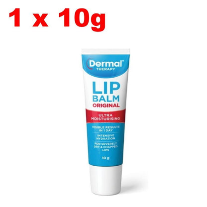 Dermal Therapy Lip Balm Original Tube 10g/each Hydrate & Soften Severely Dry Lip