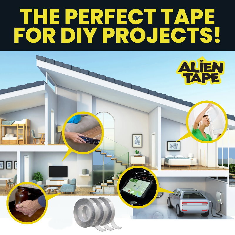 Alien Tape Nano Double Sided Tape Multipurpose Removable Adhesive Hold 7.94kg