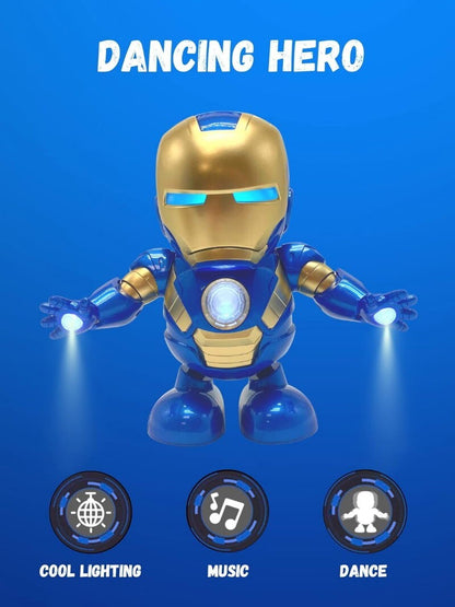 Iron Lady Pepper Potts Mini Dancing Robot Musical Superhero Lights & Music
