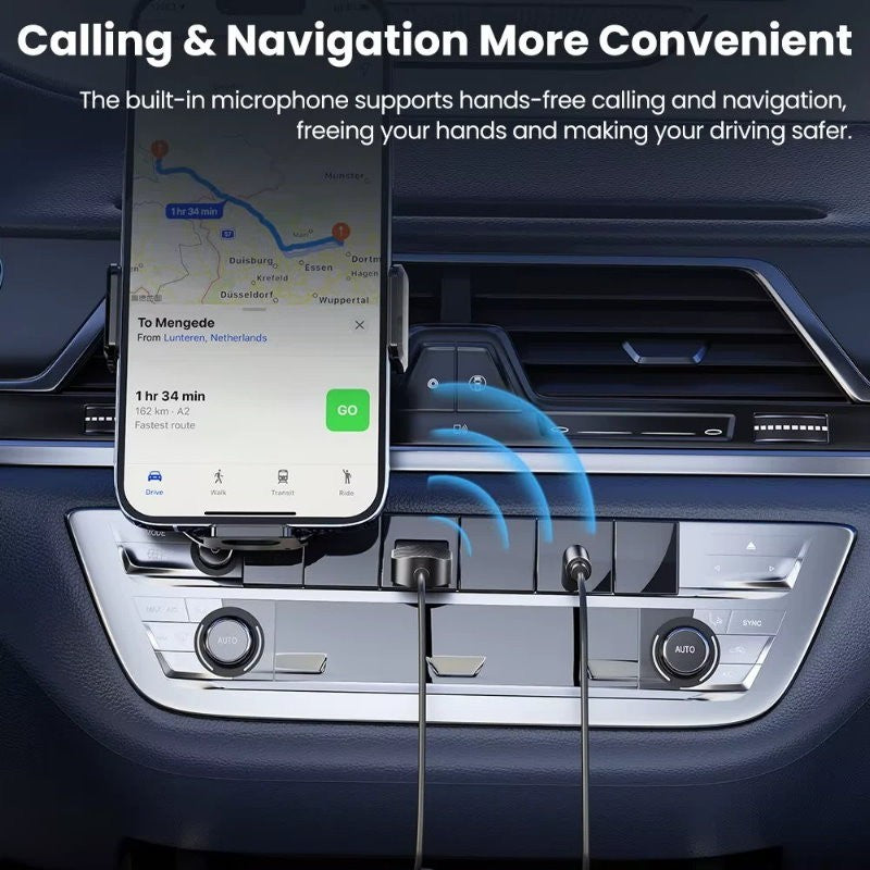 TOOCKI 3.5mm AUX USB Car Bluetooth Receiver Adapter Music For Car, Hands Free