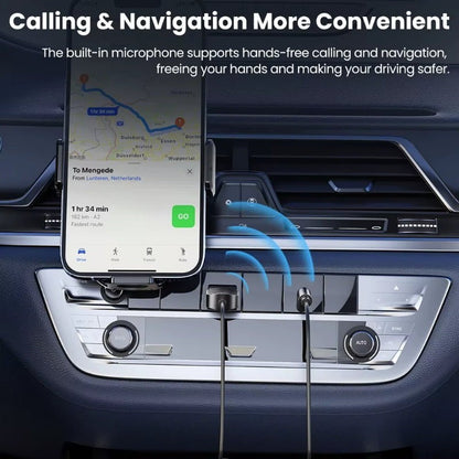 TOOCKI 3.5mm AUX USB Car Bluetooth Receiver Adapter Music For Car, Hands Free