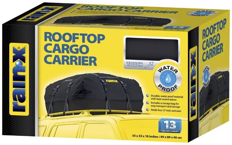 Rain-X 370 Liter Soft Waterproof Car Roof Top Cargo Carrier Bag Storage Travel