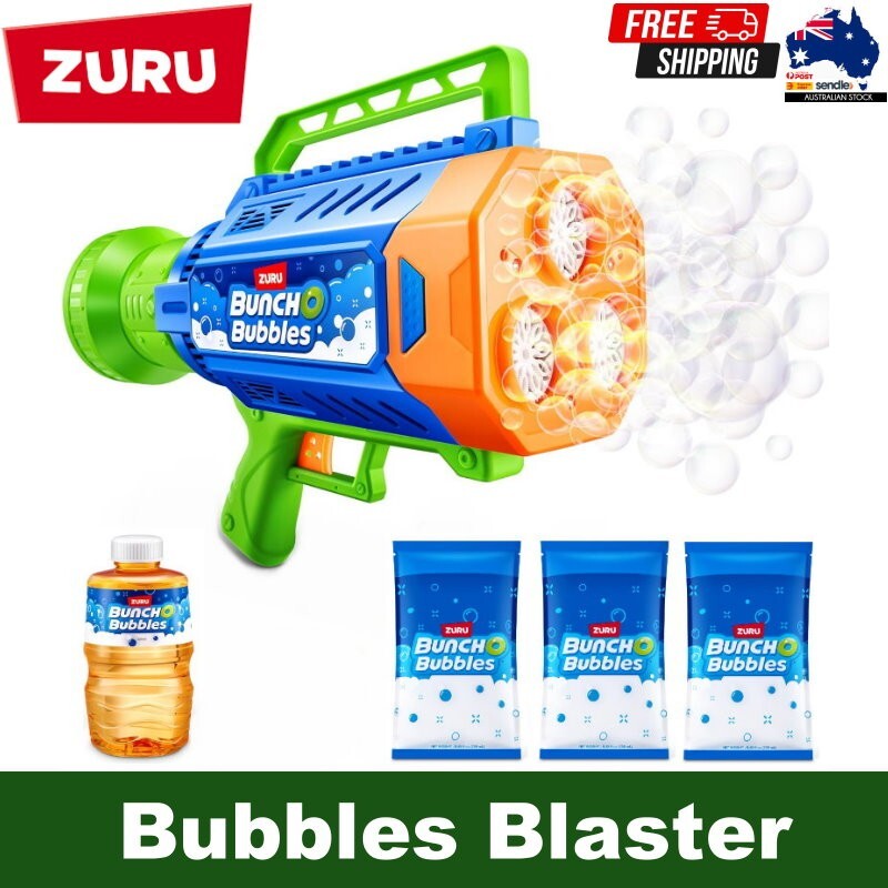 Zuru Bunch O Mega Bubbles Blaster with LED lights, Rechargeable Battery