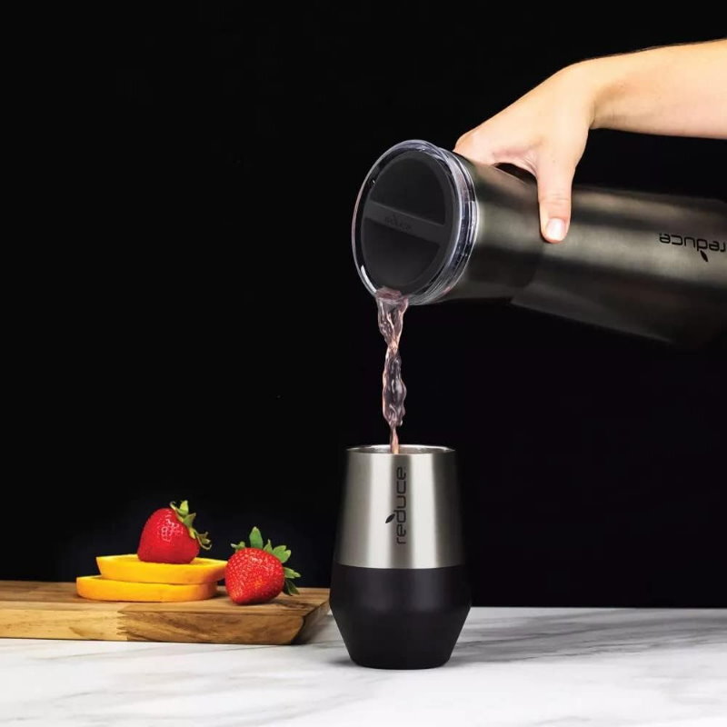 Reduce 1L BPA Free Vacuum Insulated Drink Party Pitcher 30 Hr With Leakproof Lid