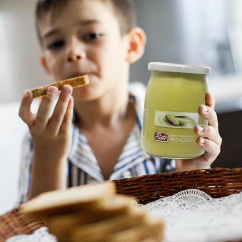 Pisti Sicilian Spreadable Pistachio Cream Spread 600g Italian Sweet and Velvety