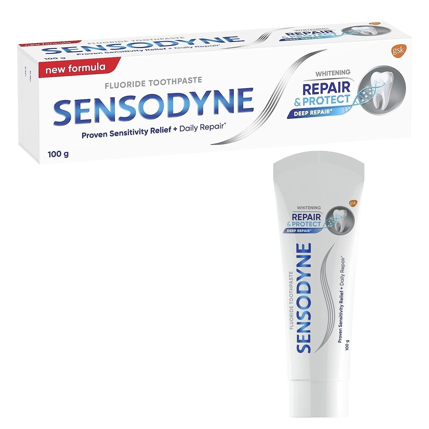 100g Sensodyne Repair & Protect Whitening Toothpaste Oral Dental Health Care