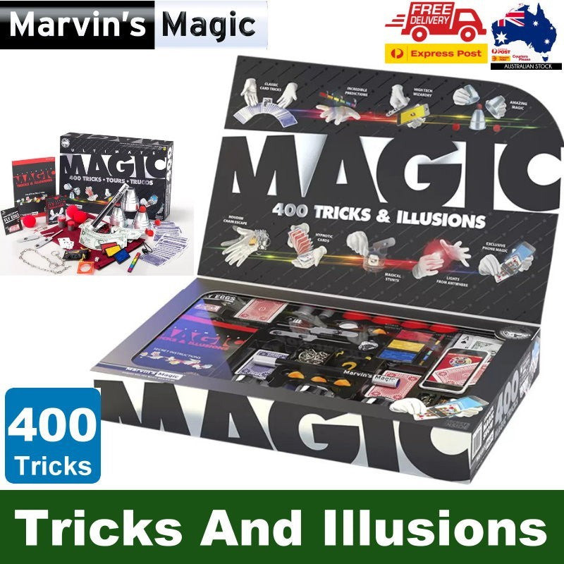 Marvin's Magic Ultimate Magic Box with 400 Tricks And Illusions Kit - Express