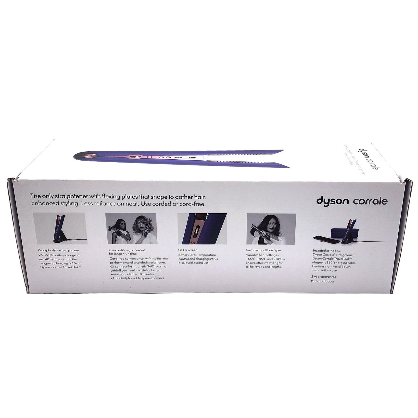Dyson Corrale Hair Straightener with Presentation Case in Vinca Blue and Rose