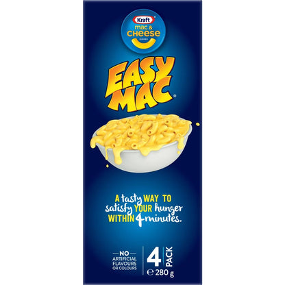Kraft Easy Mac & Cheese Microwave Macaroni Pasta Classic Cheese Dinner 24 x 70g