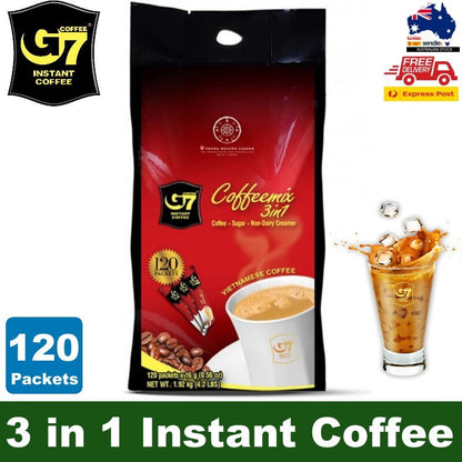 Trung Nguyen Legend G7 Coffeemix 3 in 1 Vietnamese Instant Coffee 120 Packets
