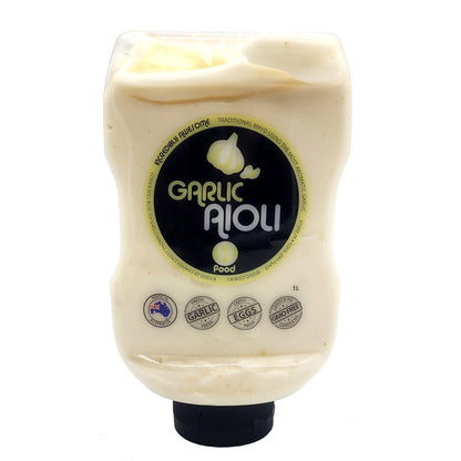 Garlic Aioli Dressing Mayo Mayonnaise Dipping Sauce 8 Food Australian Made 1L