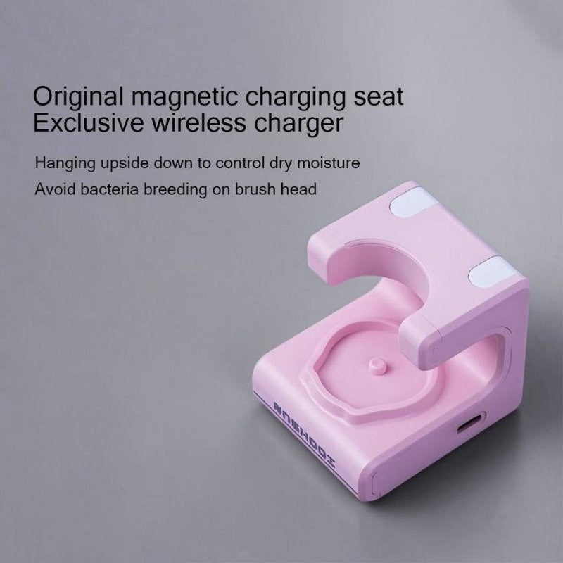 ZOOMSUM Rechargeable Powerful Sonic Cleaning Electric Toothbrush Pink - Express