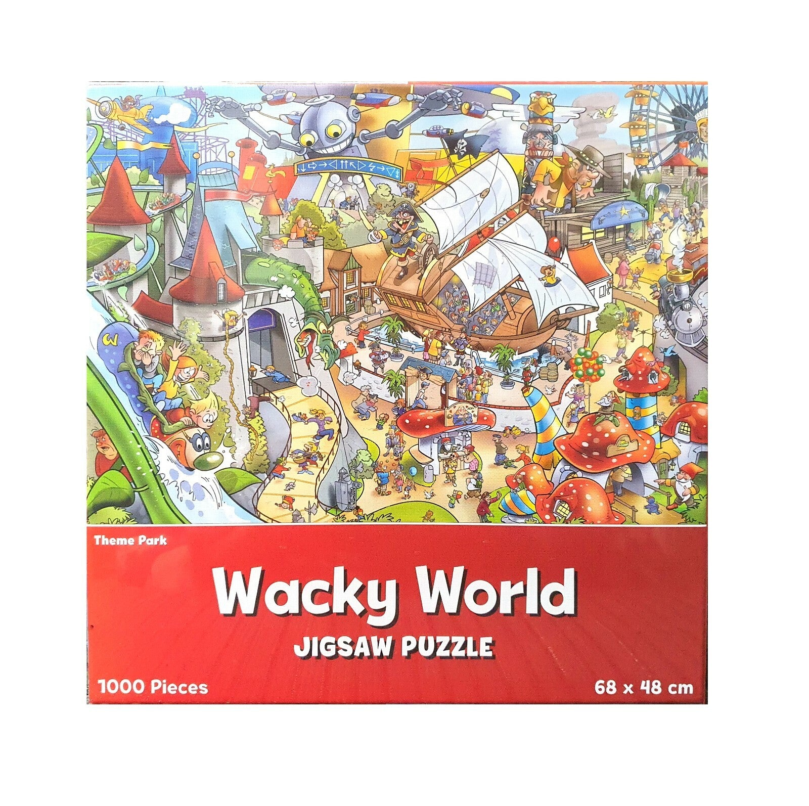 1000 Piece Jigsaw Puzzle 68cm x 48cm Wacky World Different Design Village Farm