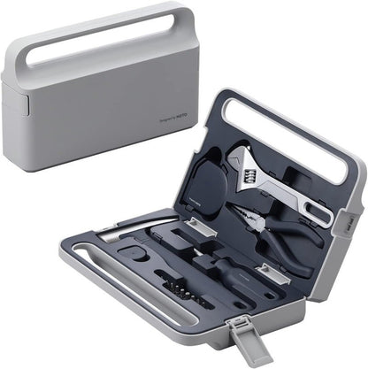 HOTO Hand Tool Set Household Home Repair Screwdriver Wrench Hammer Tape Pliers