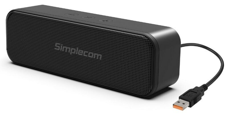 Simplecom UM228 Portable USB Stereo Soundbar Speaker with Volume Control for PC