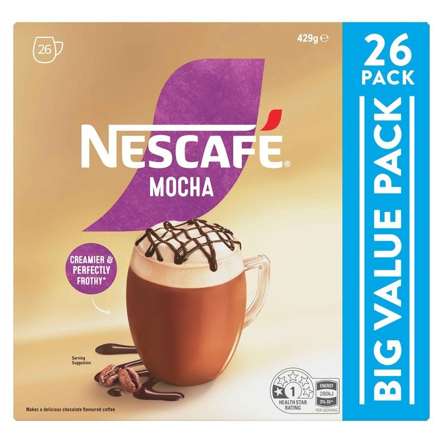 Nescafe Instant Coffee Stick Creamy & Frothy Mocha Cocoa Drink 78 x 16.5g Sachet