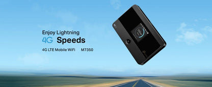 TP-Link M7350 4G LTE Advanced Wireless Modem Mobile Wi-Fi Nano SIM Micro SD Slot