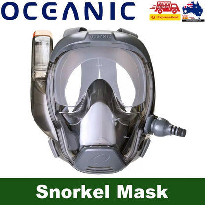 Oceanic Full Face Snorkel Mask Adult 180 Panoramic Viewing, Easier Breathing
