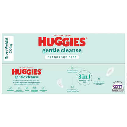 Huggies Fragrance Free 1920 Baby Wipes 24 x 80 Wipes