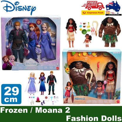 Mattel 11" Disney Frozen / Disney Moana 2 Fashion Dolls & Accessories Ages 3+