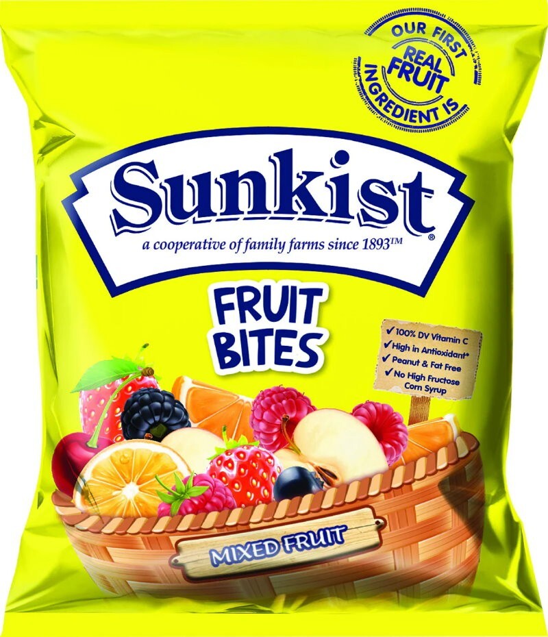 Sunkist 80-Pack Assorted Mixed Fruit Snacks Flavored Gummies (80 x 23g)