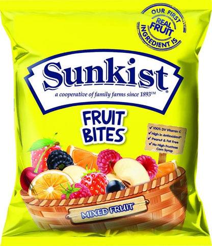 Sunkist 80-Pack Assorted Mixed Fruit Snacks Flavored Gummies (80 x 23g)