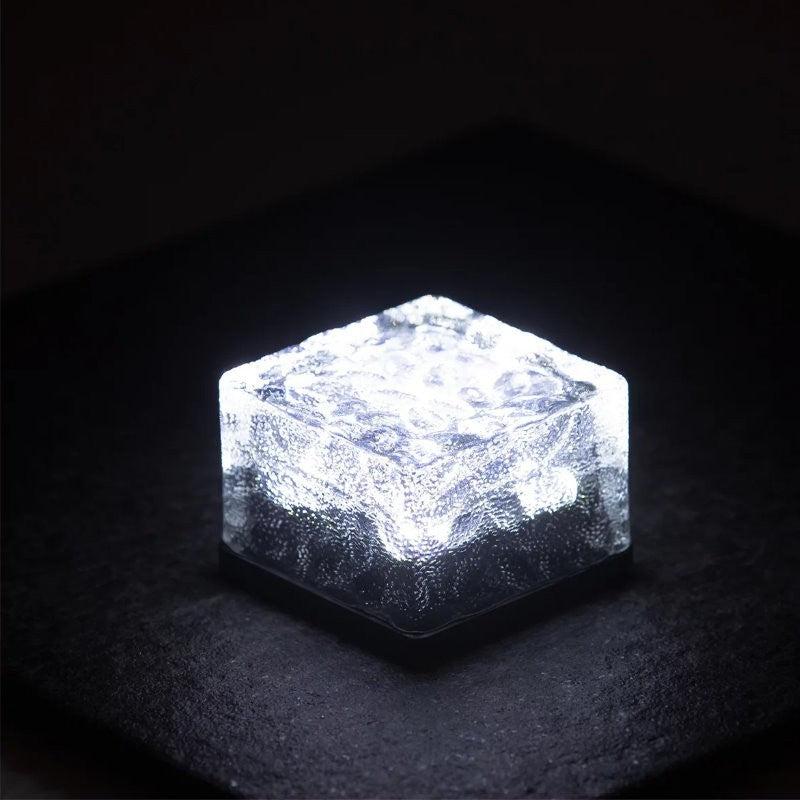 Dais 6-Pack Outdoor Waterproof Solar Brick Light Ice Cube for Garden, Pathway