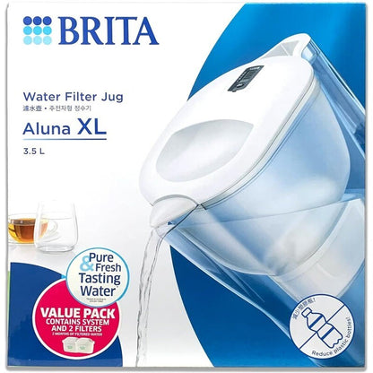 BRITA Aluna XL Water Filter Jug 3.5L With 2 Maxtra Pro Filters - Express Post