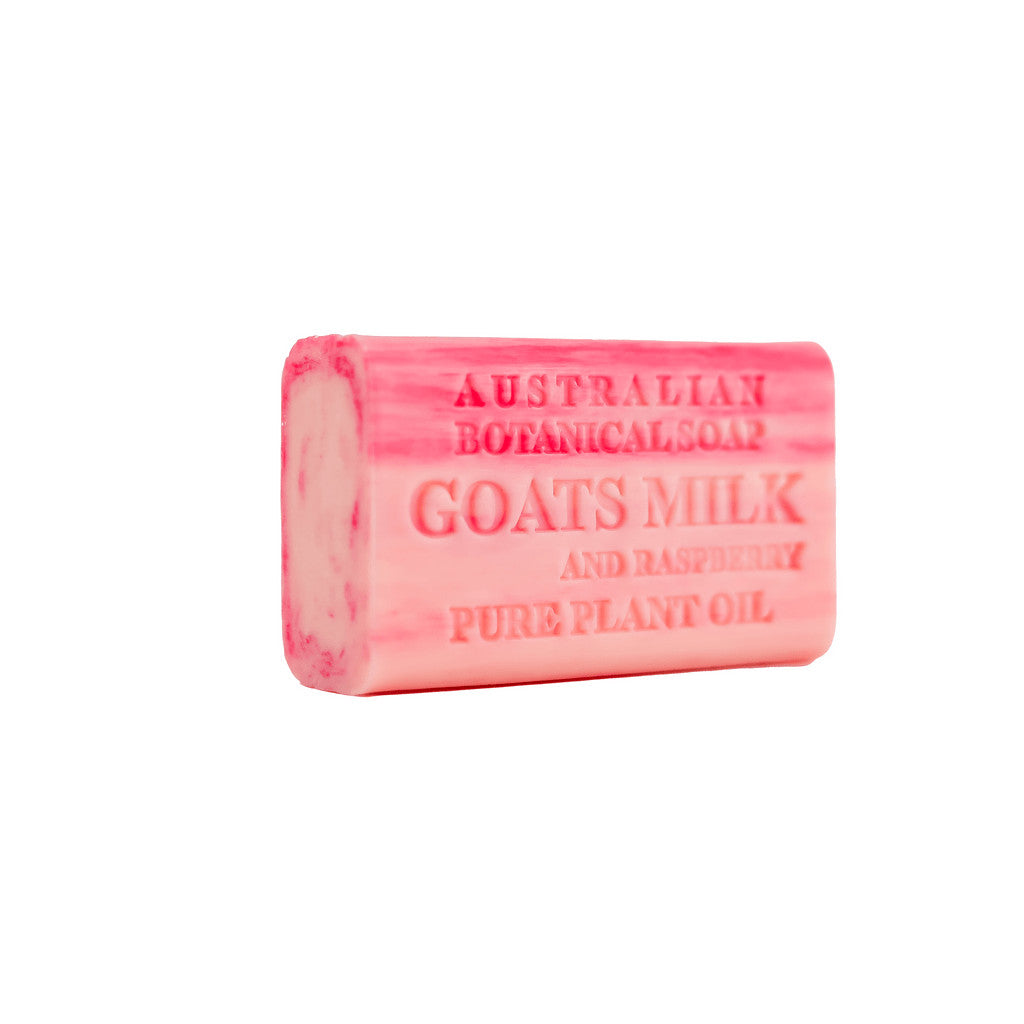 Australian Botanical Goats Milk & Raspberry Body Gentle Wash Bar Soap 8 x 200g