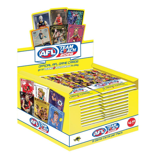 Official AFL Team Coach 2026 Trading Game Cards Sealed Box of 36 Packs Fast Ship