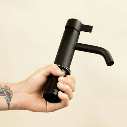 Clark CL10007.B5ACTO Round Blade Basin Mixer Matte Black WELS 5 Star 6L/min