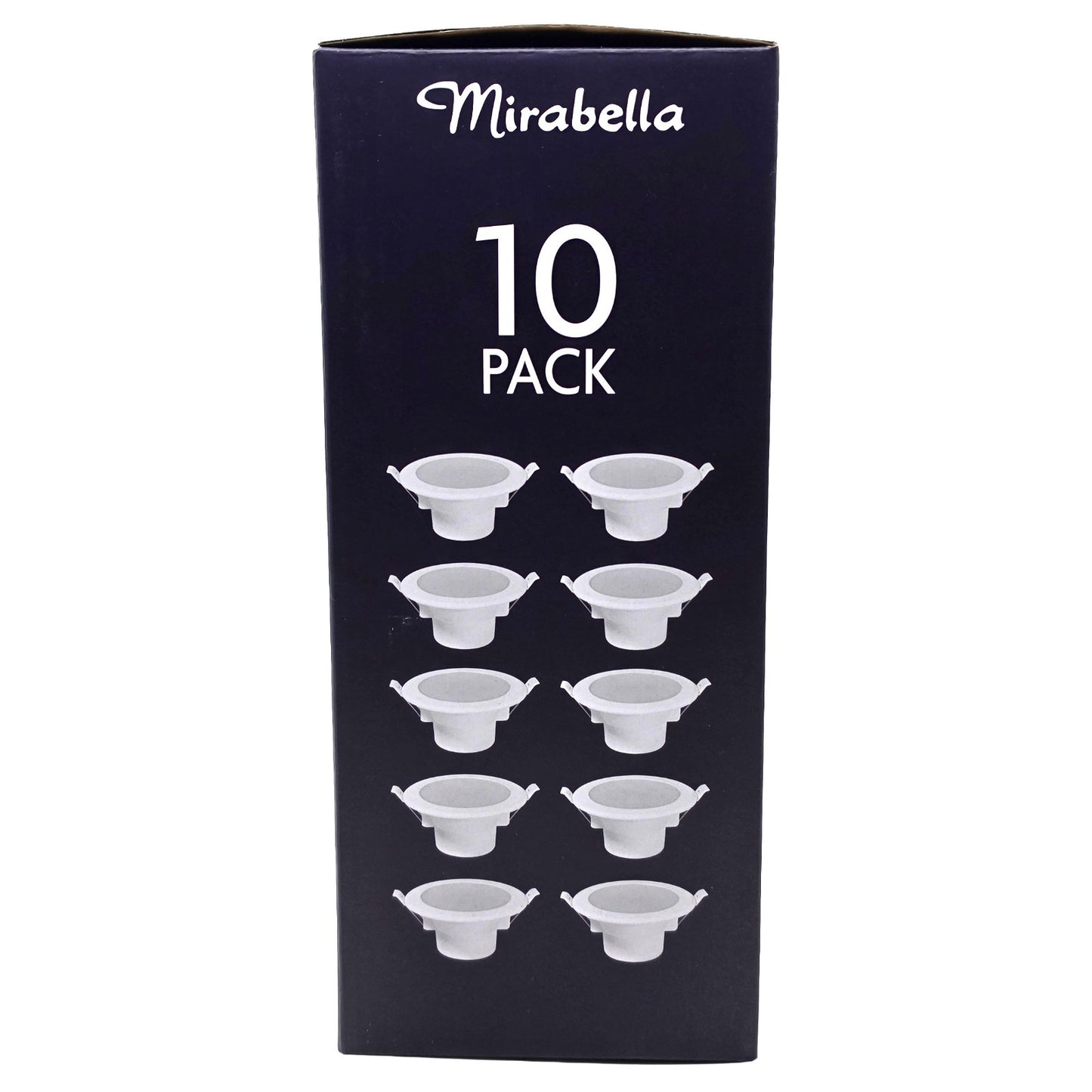 Mirabella 9w LED Dimmable Downlights IP44 800lm White 5 Colour Select 10 packs
