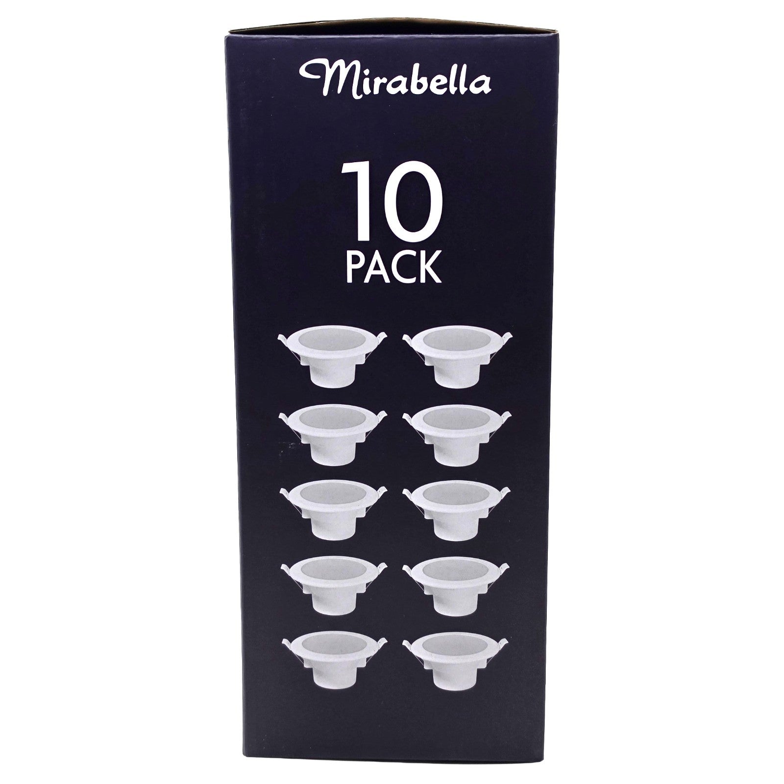 Mirabella 9w LED Dimmable Downlights IP44 800lm White 5 Colour Select 10 packs