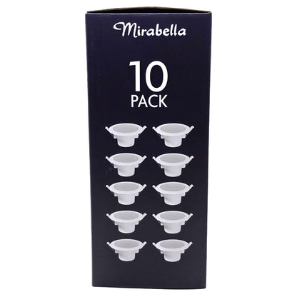 Mirabella 9w LED Dimmable Downlights IP44 800lm White 5 Colour Select 10 packs
