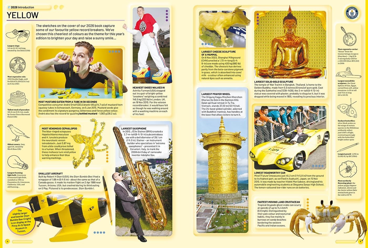 Guinness World Records 2026 Hardcover Kids Education Book Gift Idea Present