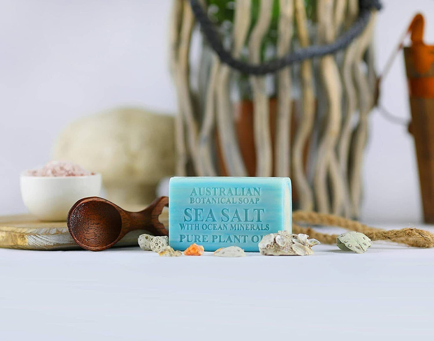 Australian Botanical Sea Salt Ocean Minerals Body Gentle Wash Bar Soap 8 x 200g