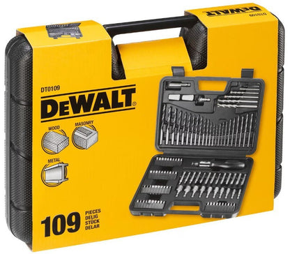 DeWalt DT0109 Screwdriver and Drillbit Set (109 Pieces) Mixed Accessory Set