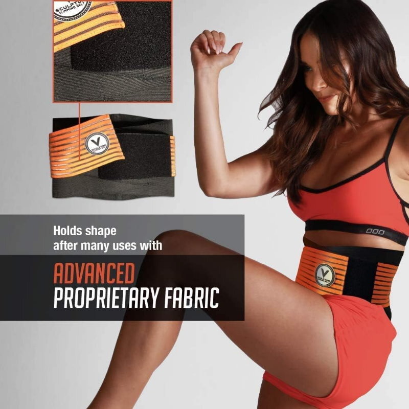 VSculptor Waist Trainer Sweat Belt / Slimming Belt Faster Result For Men & Women