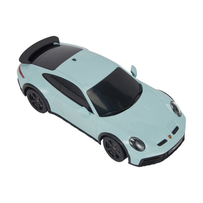 Porsche 911 Dakar Teal Green Kids RC Radio Remote Control Model Toy Car 1:24