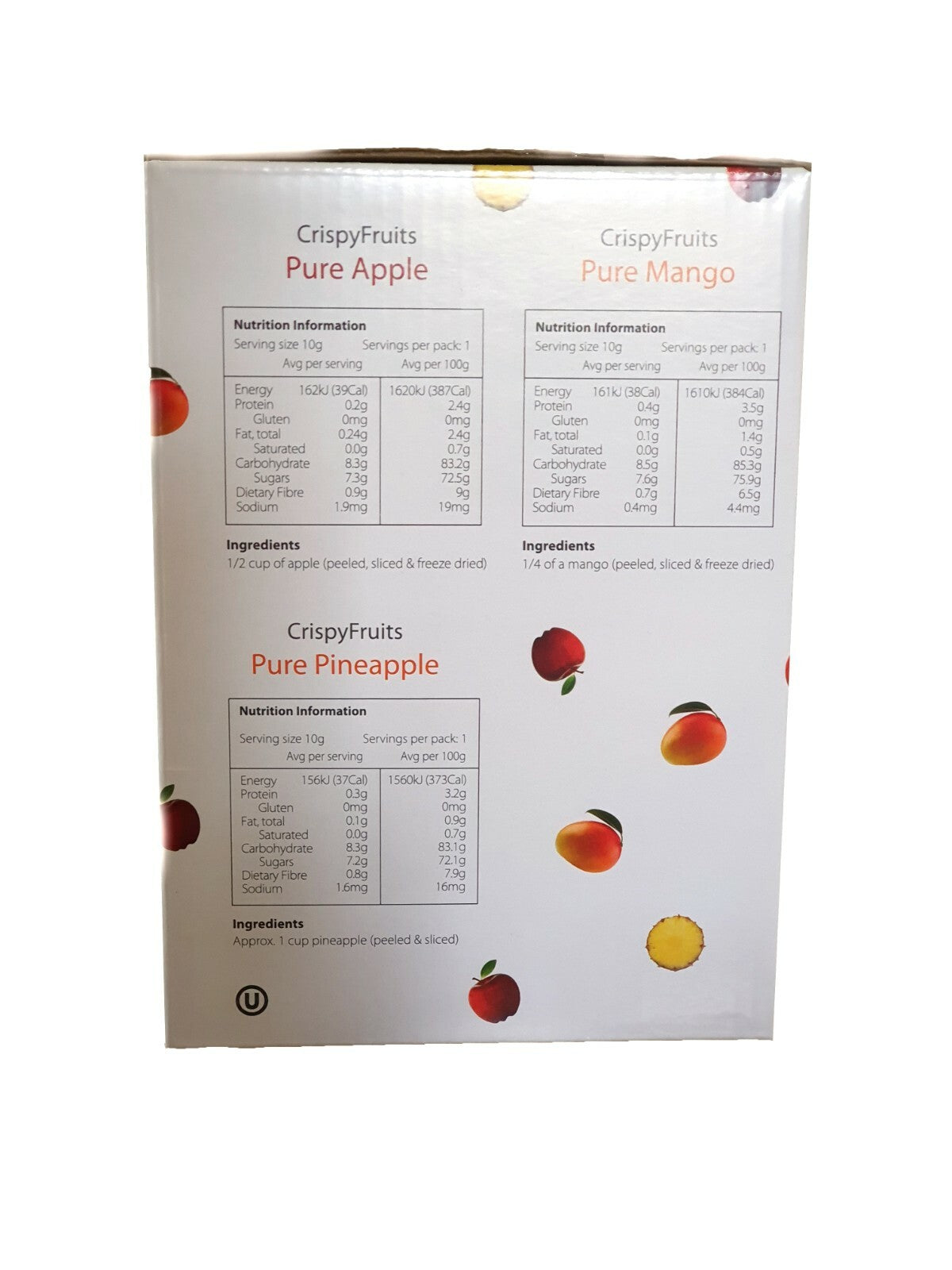Crispy Pure Apple Mango Pineapple Freeze Dried Fresh Fruit Kid Lunch Snack 120g