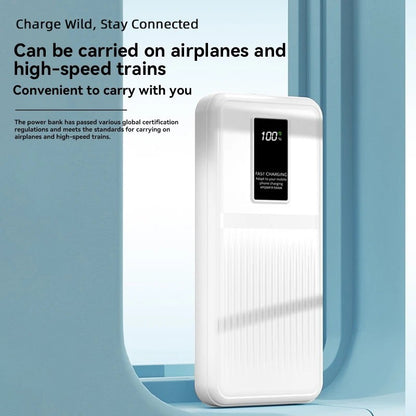 20000mAh 74Wh PD3.0 Fast Charging Power Bank w/ Built-in USB C & Lightning Cable