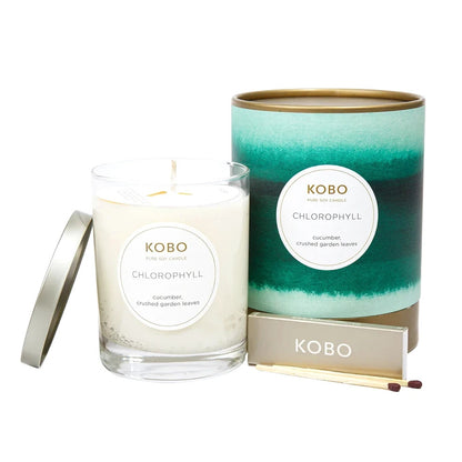 Kobo Chlorophyll Calming & Clean Soy Candle 11oz Handcrafted Aromatherapy Candle