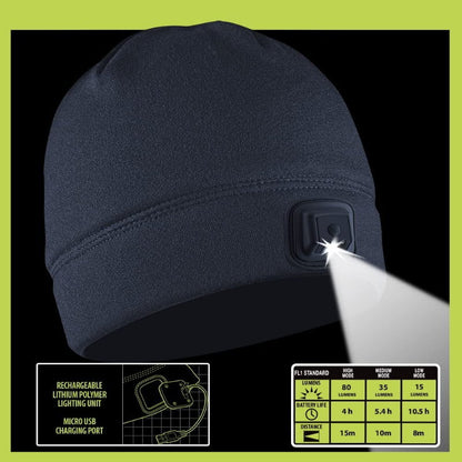 Panther Vision POWERCAP 3.0 USB Rechargeable Headlamp LED Beanie One-Size